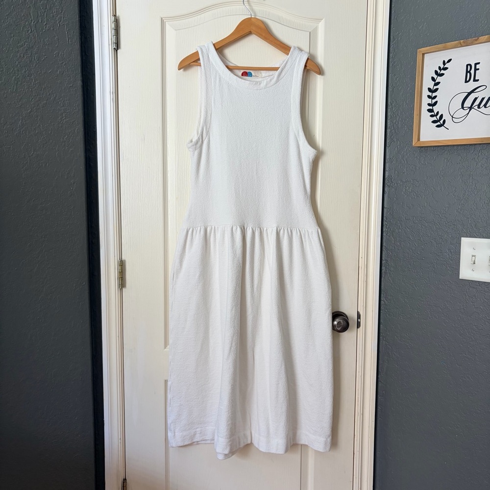 Free People Beach Terry Cloth Sleeveless Maxi Dress, Bathing Suit Cover, Large - Picture 2 of 11